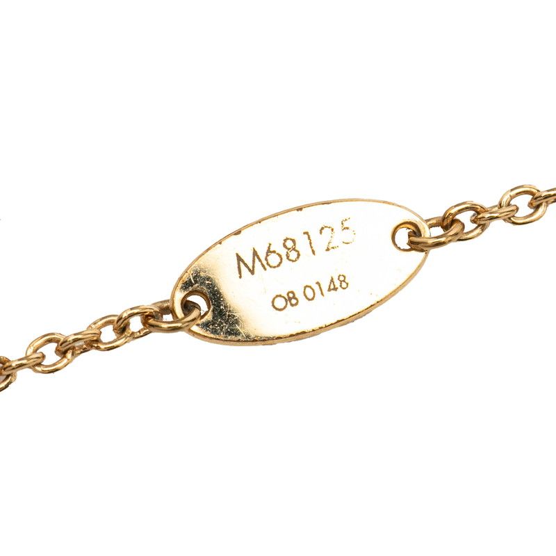 Louis Vuitton Monogram Flower Full Chain Necklace Gold Plated — view 6