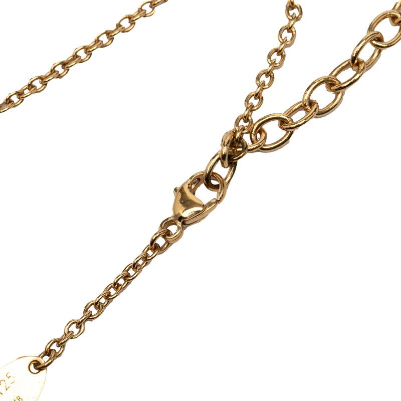 Louis Vuitton Monogram Flower Full Chain Necklace Gold Plated — view 5