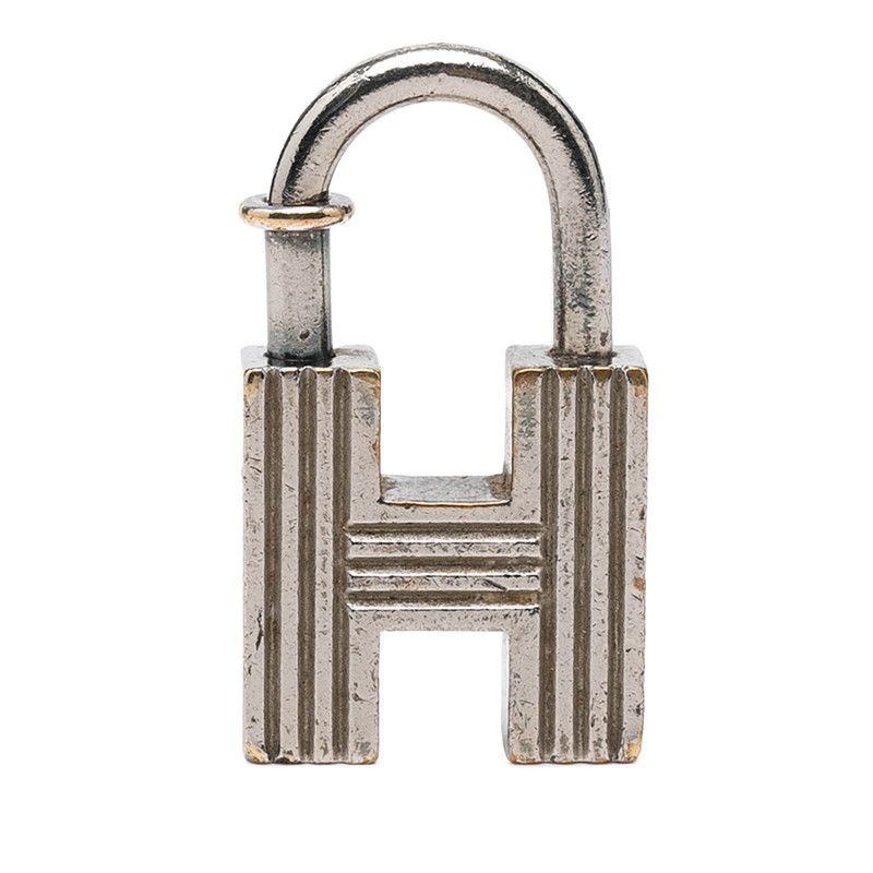 Hermes Cadena Bag Charm Key Holder Silver Metal