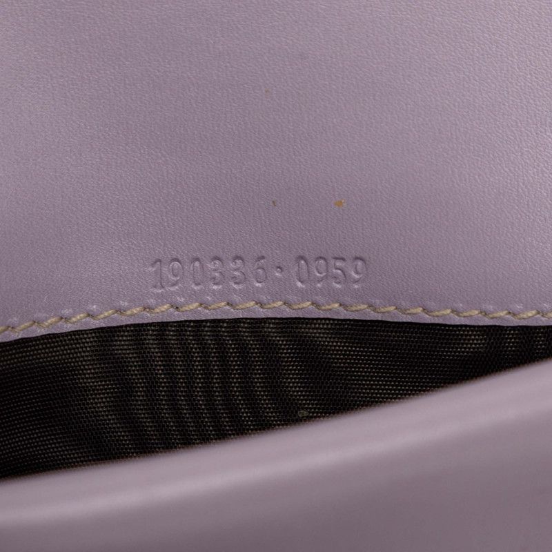 Gucci GG Supreme Trifold Wallet Beige Light Purple Leather — view 6
