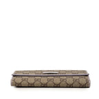Gucci GG Supreme Trifold Wallet Beige Light Purple Leather — view 3