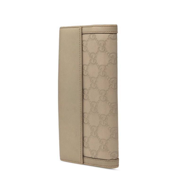 Gucci Guccissima Wallet Gray Leather — view 2