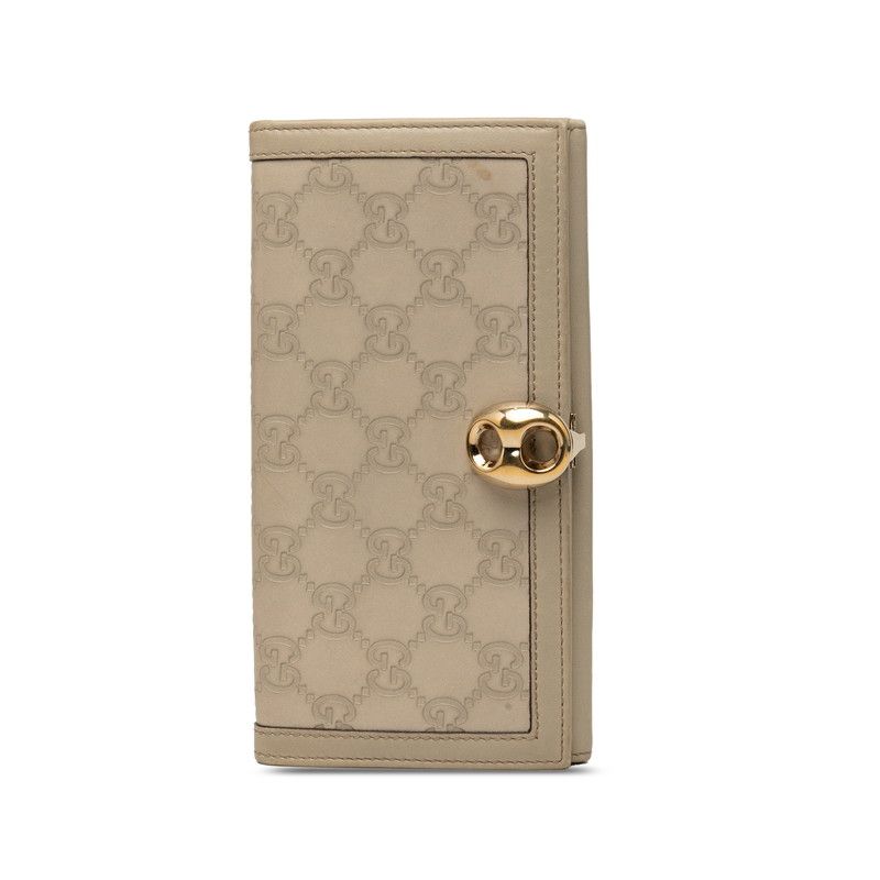 Gucci Guccissima Wallet Gray Leather