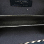 Chanel Quilted CC Logo Coin Purse Navy Caviar Leather — view 4