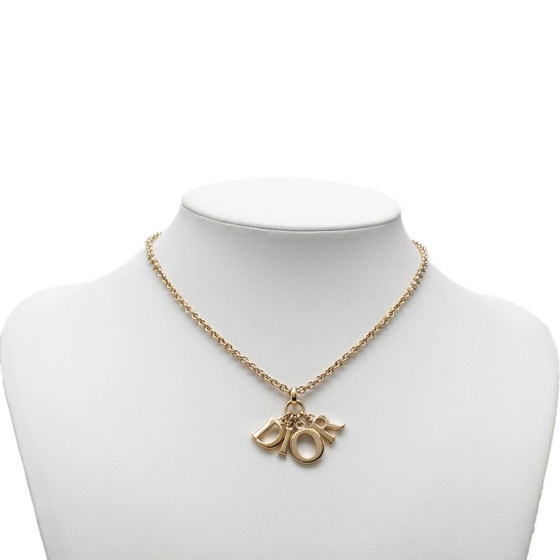 Dior Logo Chain Pendant Gold Plated — view 6