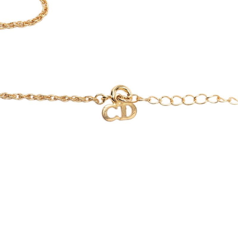Dior CD Logo Chain Pendant Gold Plated — view 4