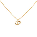 Dior CD Logo Chain Pendant Gold Plated — view 2