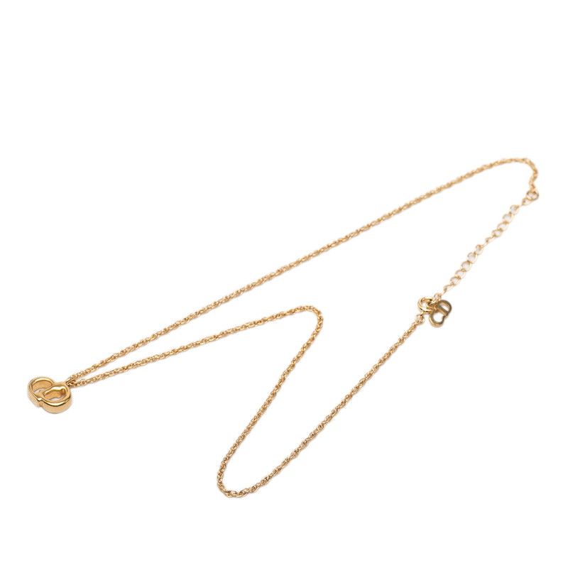 Dior CD Logo Chain Pendant Gold Plated — view 3