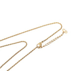Dior Logo Emblem Chain Pendant Gold Plated Rhinestone — view 4