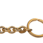 Chanel Vintage Logo Ring Key Holder Charm 93 Gold Plated — view 3
