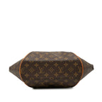 Louis Vuitton Monogram Ellipse MM Handbag Brown Leather — view 3