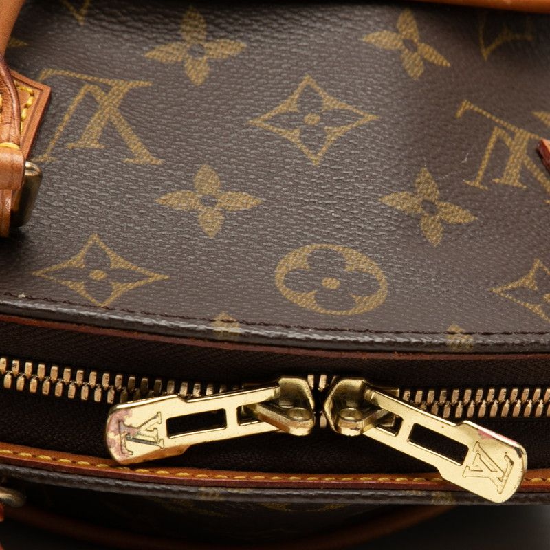Louis Vuitton Monogram Ellipse MM Handbag Brown Leather — view 5