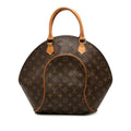 Louis Vuitton Monogram Ellipse MM Handbag Brown Leather