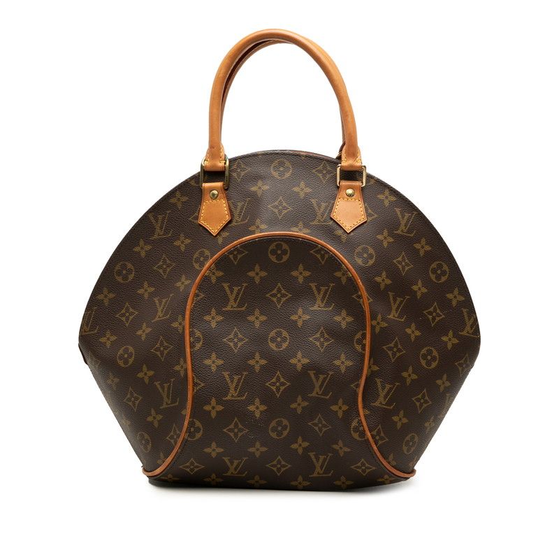 Louis Vuitton Monogram Ellipse MM Handbag Brown Leather