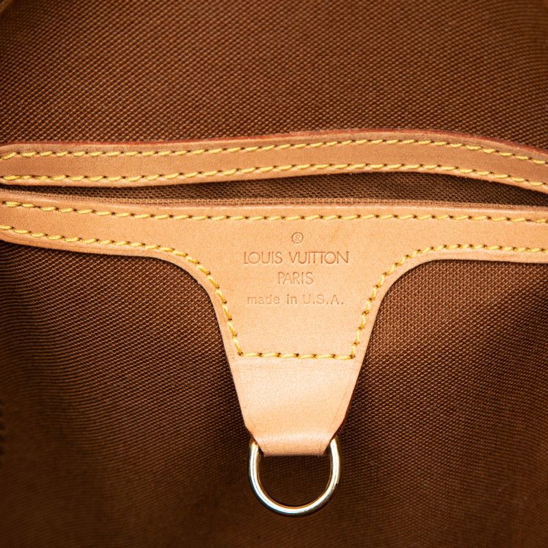 Louis Vuitton Monogram Ellipse MM Handbag Brown Leather — view 7