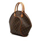 Louis Vuitton Monogram Ellipse MM Handbag Brown Leather — view 2