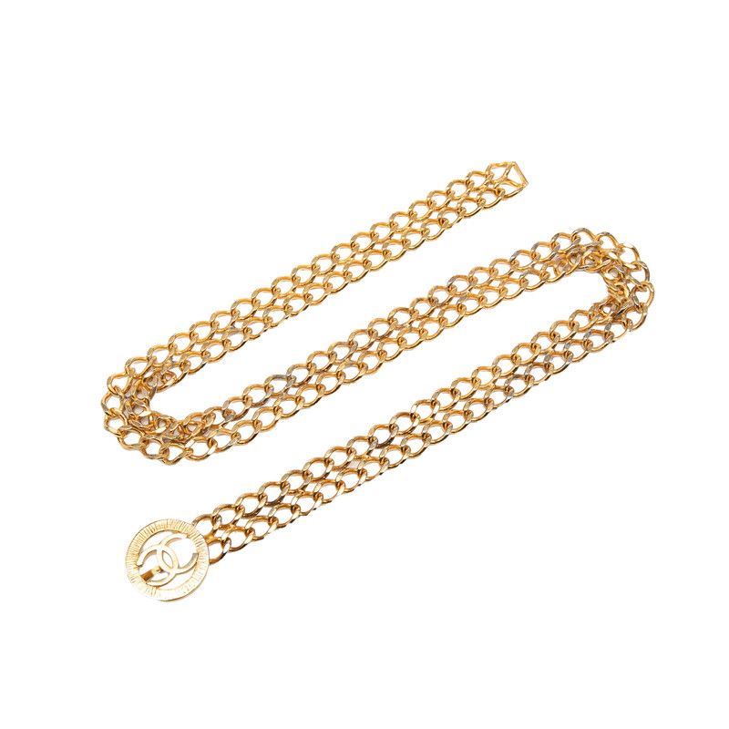 Chanel CC Logo Chain Belt Gold Plated