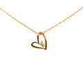 Louis Vuitton Collier Heart Foreign Love Chain Pendant Gold Plated
