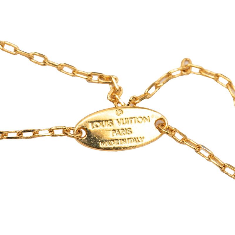 Louis Vuitton Collier Heart Foreign Love Chain Pendant Gold Plated — view 6