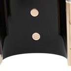 Chanel CC Logo Bracelet Bangle Black Gold Plated Plastic — view 4