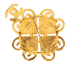 Chanel CC Logo Vintage Brooch 95 Gold Plated Resin — view 2