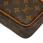 Louis Vuitton Monogram Compiegne 23 Clutch Brown Leather — view 4