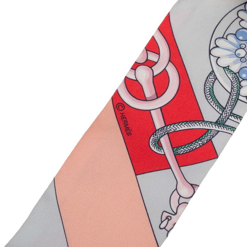 Hermes Twill Cliquetis Scarf Multicolor Silk — view 4