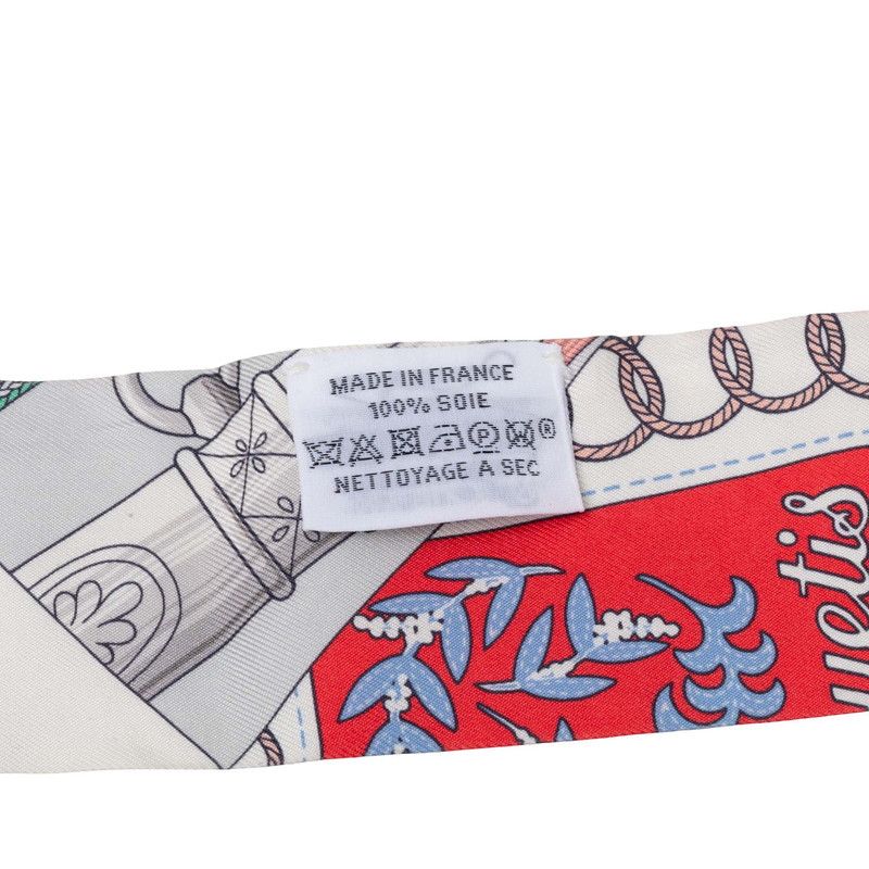 Hermes Twill Cliquetis Scarf Multicolor Silk — view 6