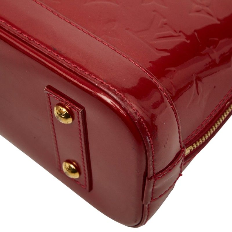 Louis Vuitton Monogram Vernis Alma BB 2-Way Shoulder Bag Rose Indien Red Patent — view 6
