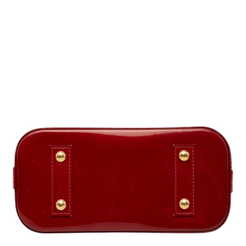Louis Vuitton Monogram Vernis Alma BB 2-Way Shoulder Bag Rose Indien Red Patent — view 3