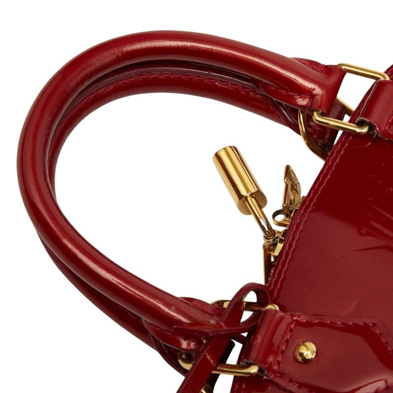 Louis Vuitton Monogram Vernis Alma BB 2-Way Shoulder Bag Rose Indien Red Patent — view 4