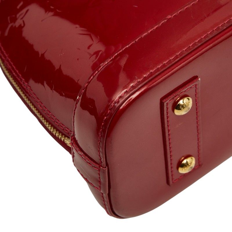 Louis Vuitton Monogram Vernis Alma BB 2-Way Shoulder Bag Rose Indien Red Patent — view 7