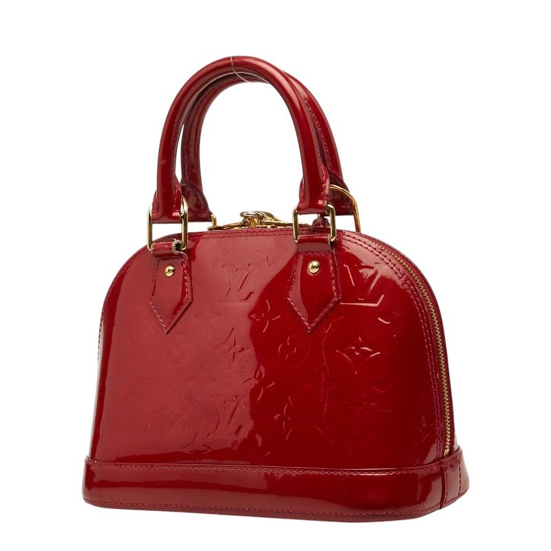 Louis Vuitton Monogram Vernis Alma BB 2-Way Shoulder Bag Rose Indien Red Patent — view 2