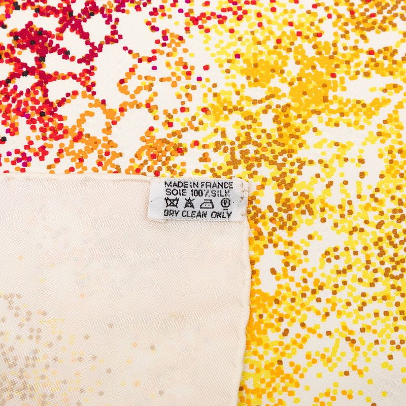 Hermes Carre 90 Indian Scarf Beige Multicolor Silk — view 8
