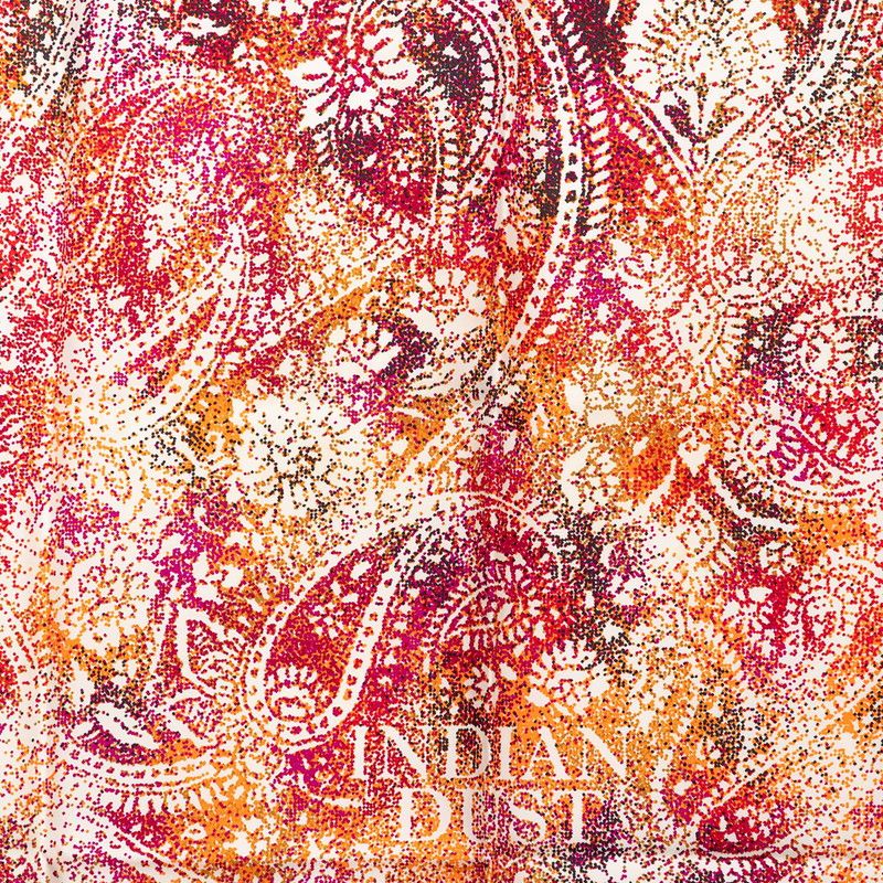 Hermes Carre 90 Indian Scarf Beige Multicolor Silk — view 3