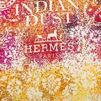 Hermes Carre 90 Indian Scarf Beige Multicolor Silk — view 2