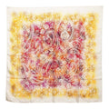 Hermes Carre 90 Indian Scarf Beige Multicolor Silk