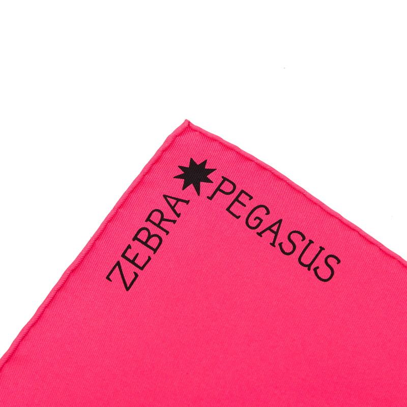 Hermes Carre 90 Zebra Pegasus Scarf Pink Black White Silk — view 7