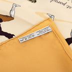 Hermes Carre 90 Fencing Traite Des Armes Scarf Beige Silk — view 8