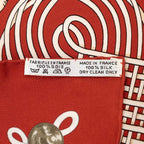 Hermes B Carre 90 Randebourgs Brandenburg Ornament Scarf Orange Silk — view 6