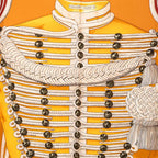 Hermes B Carre 90 Randebourgs Brandenburg Ornament Scarf Orange Silk — view 2