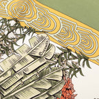 Hermes Carre 90 les Legendes de L'arbre Wood Legend Scarf Khaki Multicolor Silk — view 6