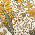 Hermes Carre 90 les Legendes de L'arbre Wood Legend Scarf Khaki Multicolor Silk — view 5