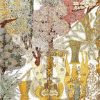 Hermes Carre 90 les Legendes de L'arbre Wood Legend Scarf Khaki Multicolor Silk — view 2