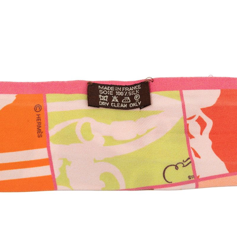 Hermes Twilly en Desordre Order Scarf Multicolor Silk — view 4