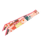 Hermes Twilly en Desordre Order Scarf Multicolor Silk