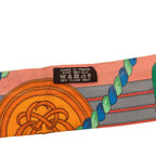 Hermes Twilly Grande Tenue Horse Formal Dress Scarf Multicolor Silk — view 7