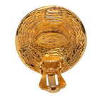 Chanel Vintage CC Logo Earrings Gold Plated — view 3