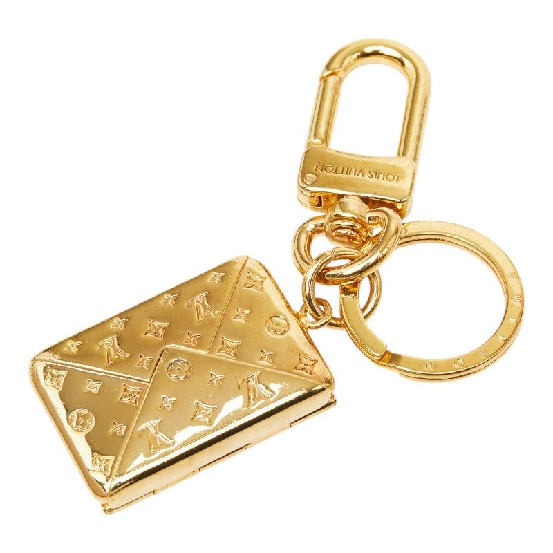 Louis Vuitton Porte Cles Love Note Envelope Key Holder Key Ring Gold Plated