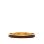 Hermes Kelly Bangle Bracelet Gold Brown Plated Veau Epsom — view 3